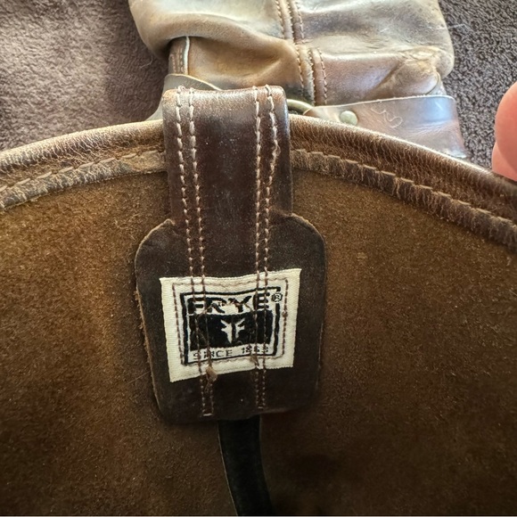 Women’s Frye Brown Leather Harness Boots - Picture 8 of 8